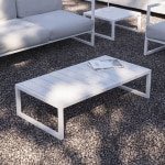 Kave Home Outdoor Salontafel 'Comova' 114 x 60cm, kleur Wit