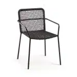 Kave Home Tuinstoel 'Ellen', kleur Donkergrijs