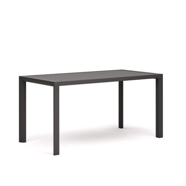 Kave Home Tuintafel 'Culip' 150 x 77cm, kleur Donkergrijs
