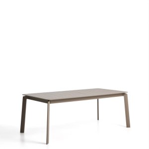 Kave Home Uitschuifbare Tuintafel Brela 205/287 x 100cm - Taupe