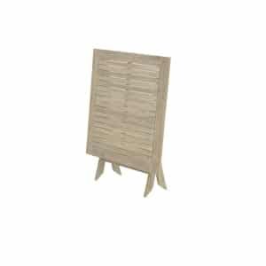 Kent vouwtafel 90x90xH72 acacia white wash Garden Impressions - Garden impressions