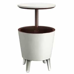 Keter Drankenkoeler Wit/Bruin Ø50cm 30 Liter