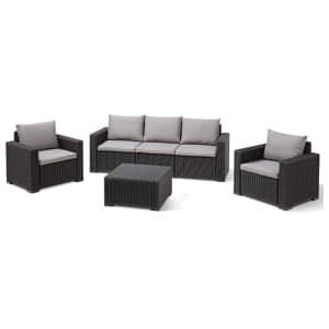 Keter Loungeset California Dale (4-delig) (Antraciet)