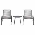 LIVARNO Tuinset 3-delig (Antraciet)