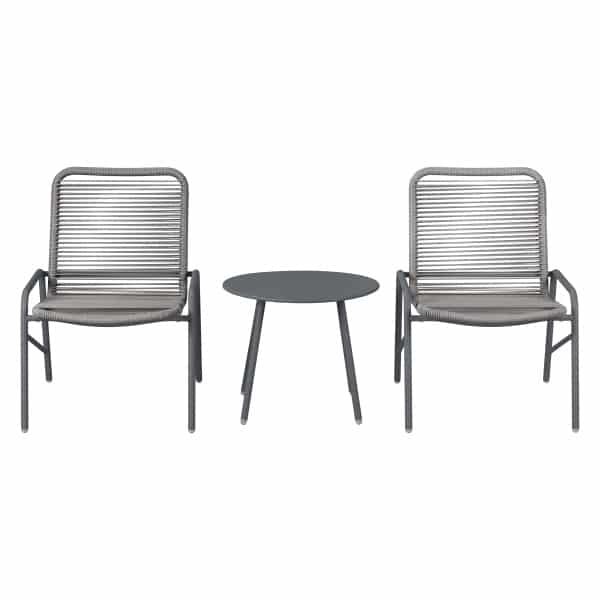 LIVARNO Tuinset 3-delig (Antraciet)