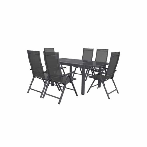 LIVARNO home Aluminium tuinset Houston 7-delig