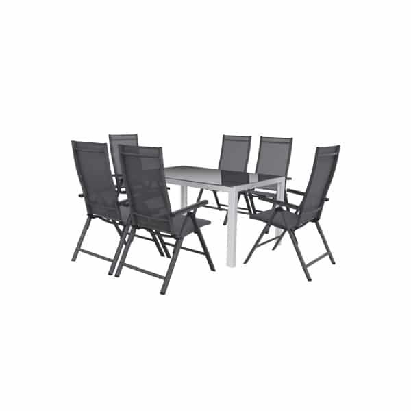 LIVARNO home Aluminium tuinset Houston 7-delig