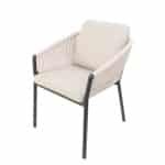 Lakeshore dining stoel midnight grey sunny creme Oosterik Home - Oosterik home