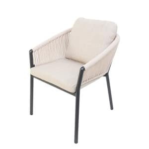 Lakeshore dining stoel midnight grey sunny creme Oosterik Home - Oosterik home