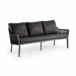 Liv 3-zits lounge dining bank black Tierra Outdoor - Tierra outdoor