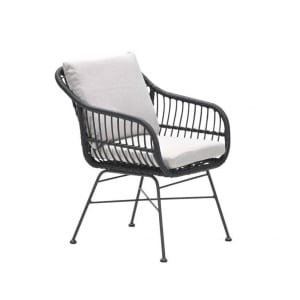 Margriet Dining Fauteuil Zwart/Dessert Sand Garden Impressions - Garden impressions