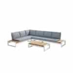 Matisse hoek loungeset white 5 delig compleet