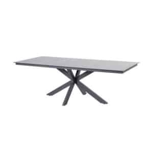 Minerva tafelframe Antracite met tafelblad Ceramic Terrazzo 220 x 95 cm 4SO - 4so