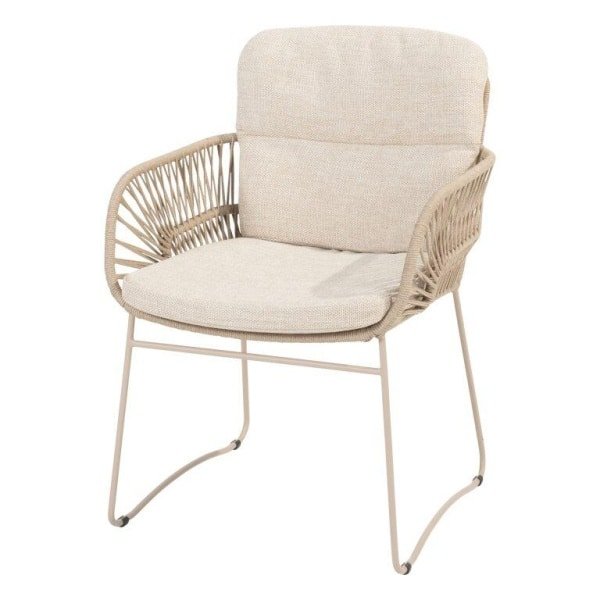 Murcia dining stoel latte incl. 2 kussens 60x66,5x85,5 cm 4SO - 4so