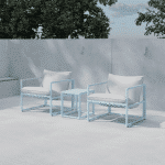 Nohr Loungeset Kandie Met 2 stoelen en tafel - Lichtblauw