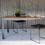 Nohr Tuintafel 'Erikka' 205 x 90cm, kleur Zwart