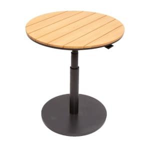 Padroni verstelbare bijzettafel midnight grey teak dia. 59 cm Oosterik Home - Oosterik home