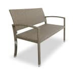 Polyrattan Tuinbank Crème-Beige 122x87x60cm