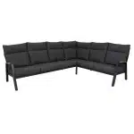 Qopps Amon hoek loungeset mat royal grey