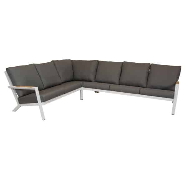 Qopps Okion hoek loungeset mat wit