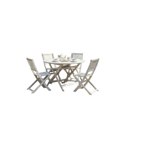 Ravello dining set 5pcs table dia. 120x75/4 chairs Eurofar - Eurofar