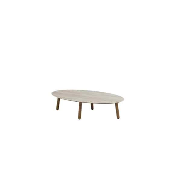Salute coffee tafel amber keramiek ellipse 120x65 cm Taste - Taste