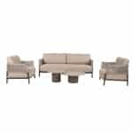 Savanne loungeset met Sofie coffeetafels terre 50 x 60 cm & 70 x 80 cm 4SO - 4so