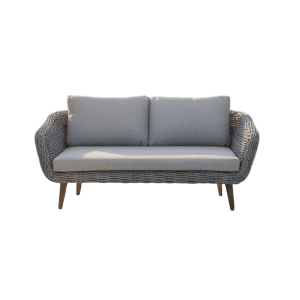 Serrano lounge bench grey wicker/acacia vintage grey Eurofar - Eurofar