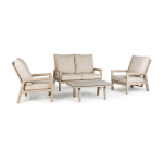 Sevilla loungeset champagne met 2-zits loungebank Tierra Outdoor - Tierra outdoor