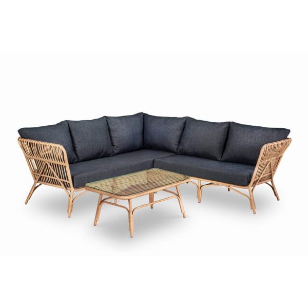 Stanley hoek loungeset bamboo look