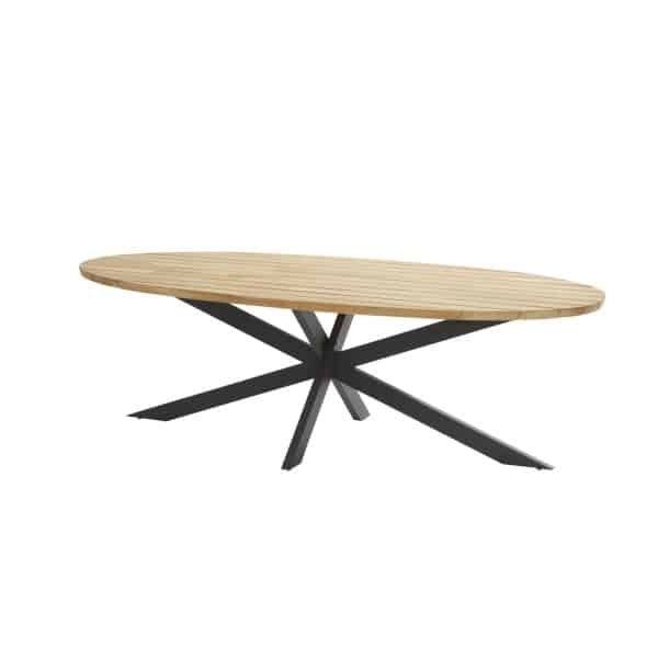 Taste Prado Dining Tafel Teak Antracite Ellipse 240 x 115 cm 4SO - 4so