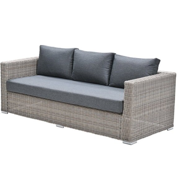 Tennessee 3-zits bank L225 cm vintage willow/antraciet texfiber Garden Impressions - Garden impressions