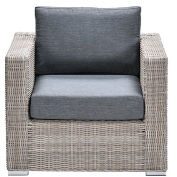 Tennessee lounge fauteuil vintage willow/antraciet texfiber Garden Impressions - Garden impressions