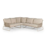 Tierra Outdoor Dining Loungeset Rivera Champagne