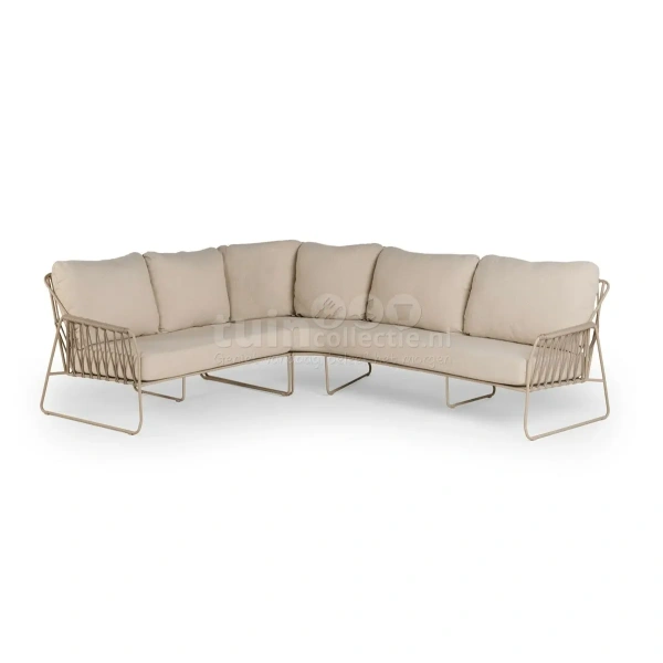 Tierra Outdoor Dining Loungeset Rivera Champagne