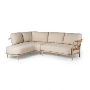Tierra Outdoor Loungeset Fresca Organic Champagne Right