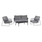 Tierra Outdoor Loungeset Rivera Charcoal 4-delig
