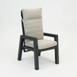 VALERIO verstelbare stoel antraciet