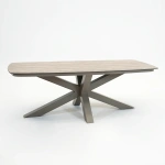 Valerio boat tafel 220cm taupe