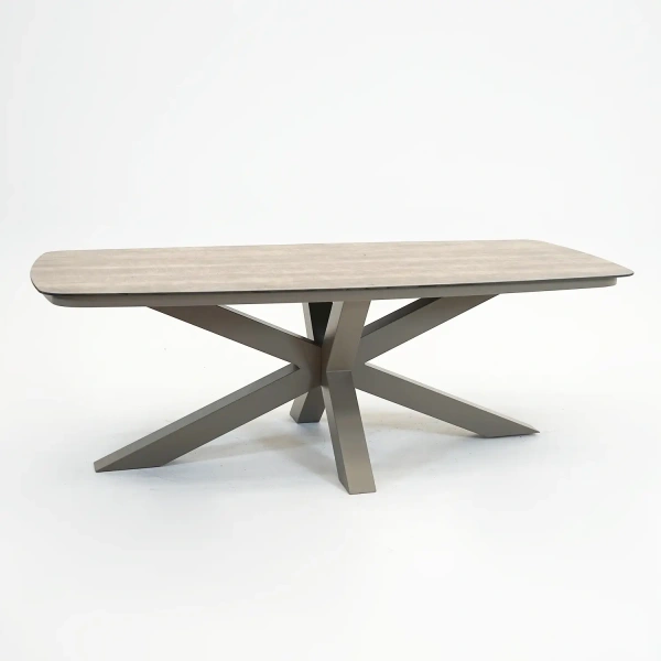 Valerio boat tafel 220cm taupe