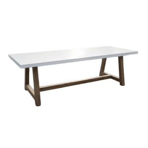 Veltis dining table 250x100x77 iced marble look/acacia teak look Eurofar - Eurofar