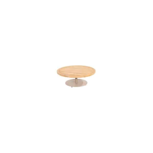 Volta teak salontafel centrale poot latte 80 cm dia. H30 cm 4SO - 4so