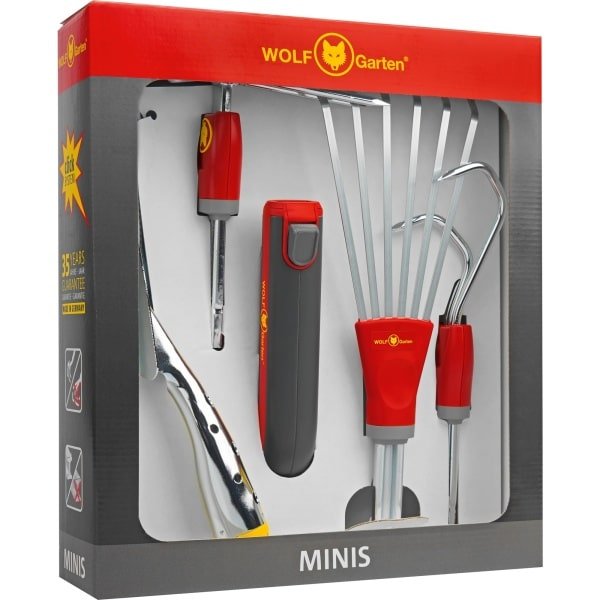 WOLF-Garten multi-star miniset p 262 tuinset (rood/grijs, 5-delig)